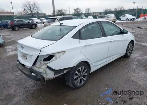 2017 Hyundai Accent Value Edition z USA, uszkodzony, nr VIN KMHCT4AE3HU352883